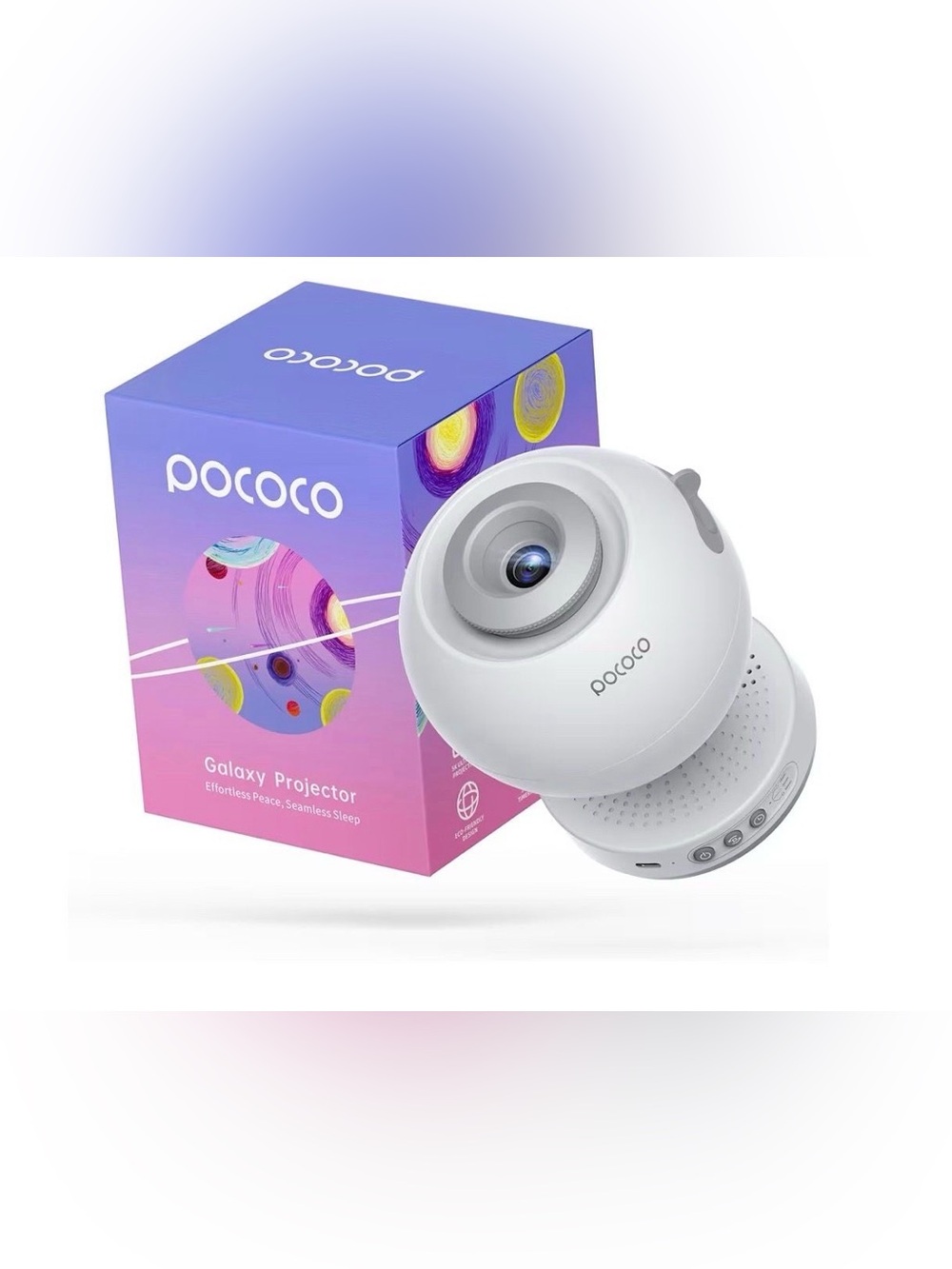 Pococo White Galaxy Projector